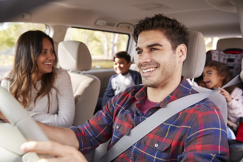 family in suv